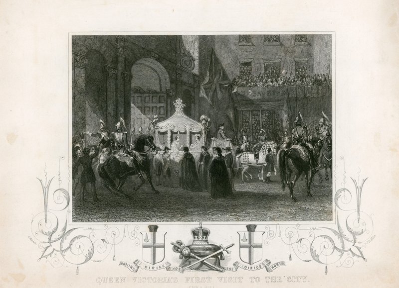 Dronning Victorias første besøg i City of London, 9. november 1837 af English School
