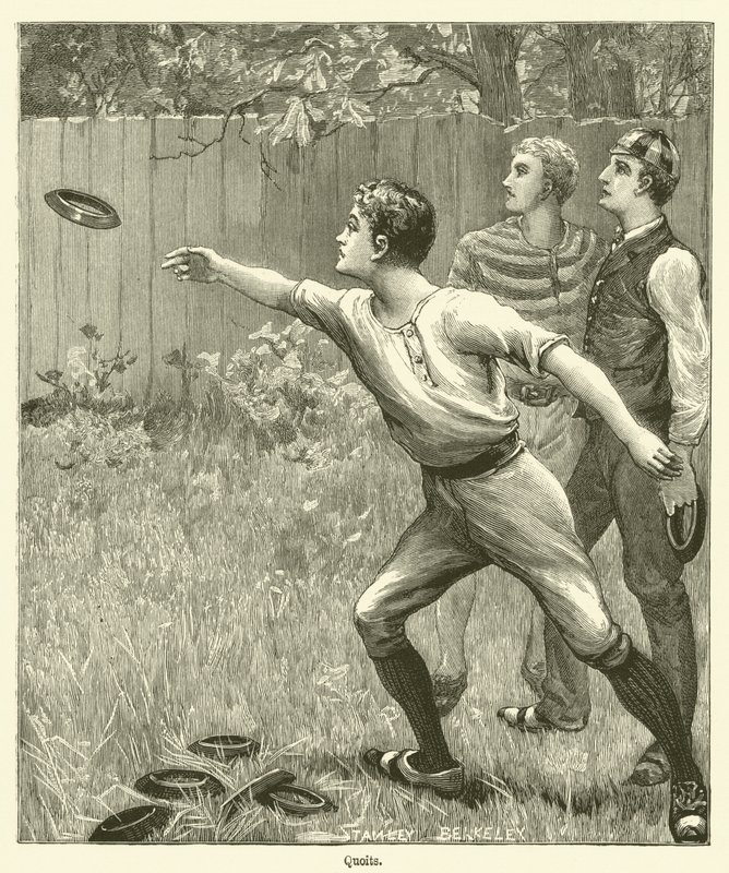 Quoits (gravering) af English School