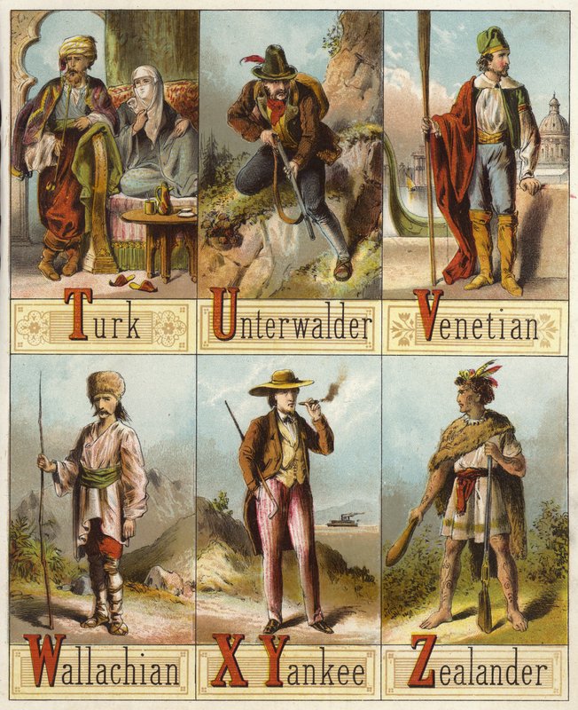 Verdens racer (chromolitho) af English School