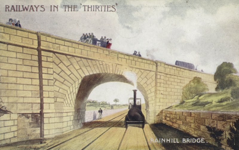 Rainhill Bridge af English School