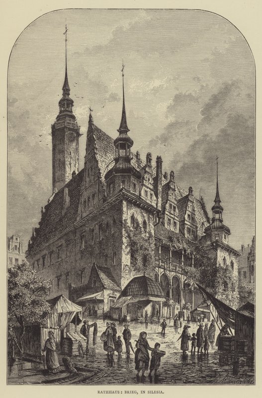 Rathaus, Brief, i Schlesien (gravering) af English School