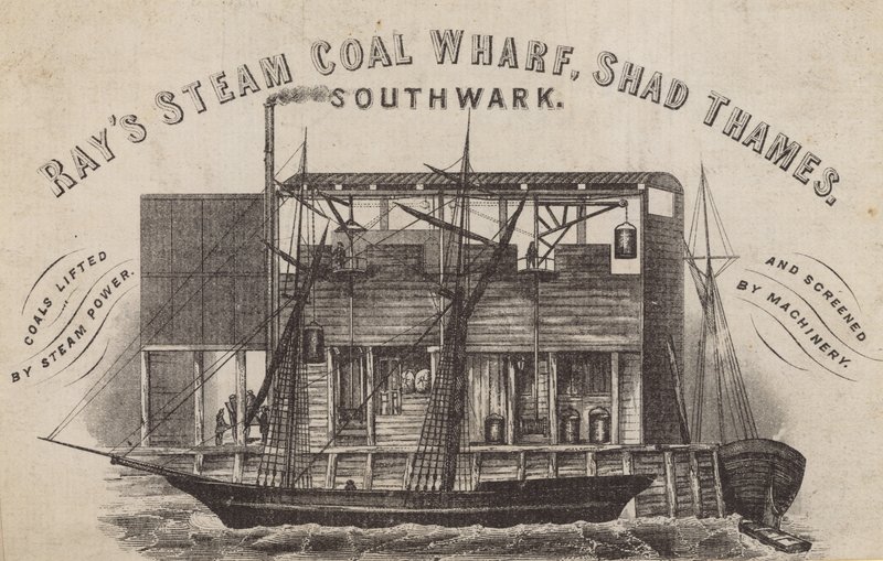 Rays Steam Coal Wharf, Shad Thames, Southwark af English School