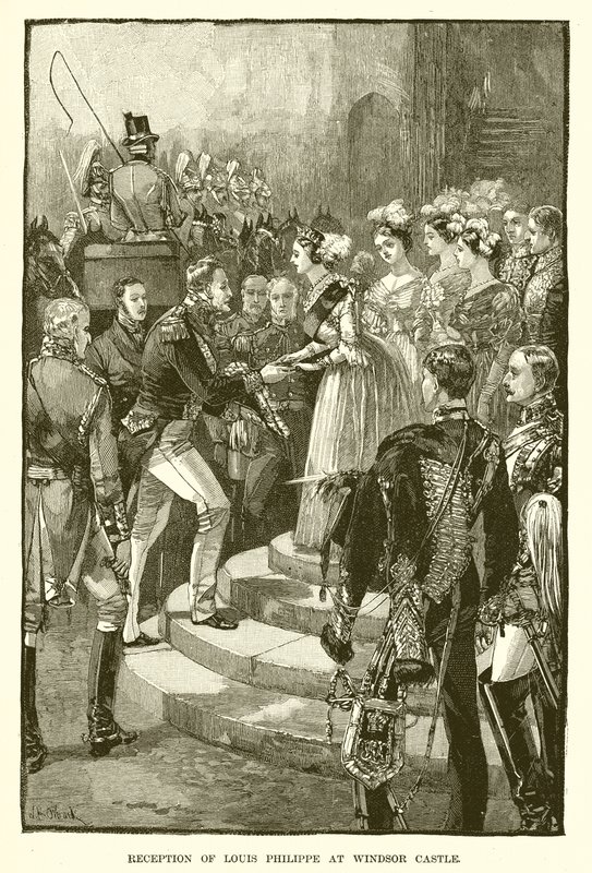 Modtagelse af Louis Philippe på Windsor Castle af English School