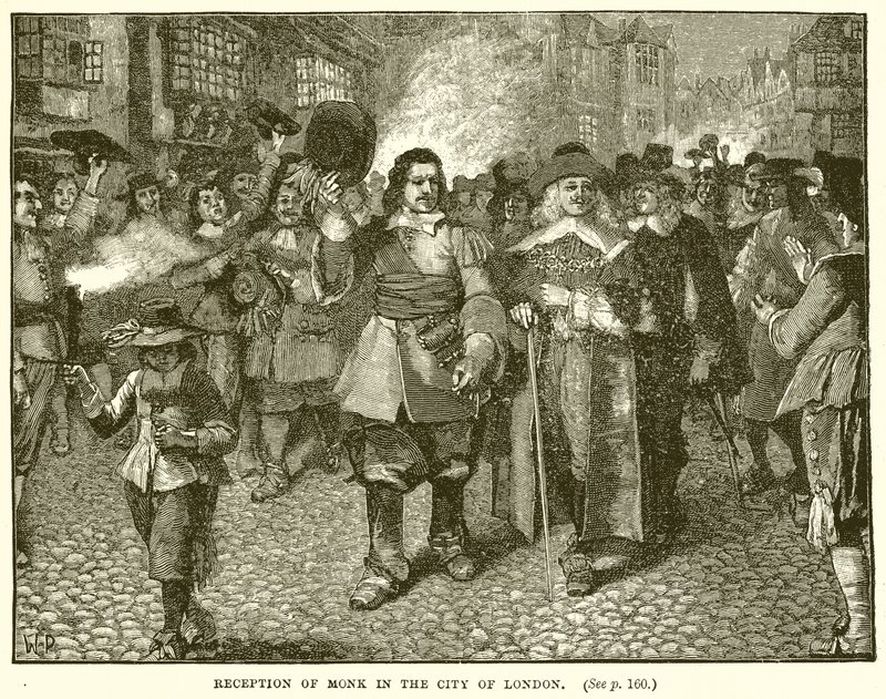 Modtagelse af munk i City of London af English School