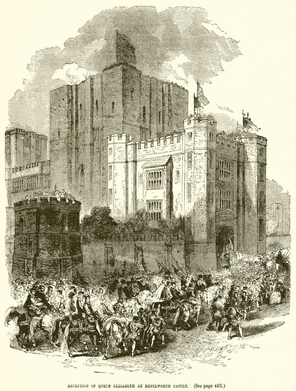 Modtagelse af dronning Elizabeth på Kenilworth Castle af English School