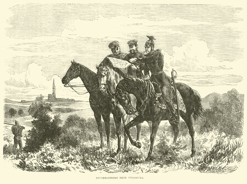 Rekognoscering nær Strasburg, september 1870 af English School