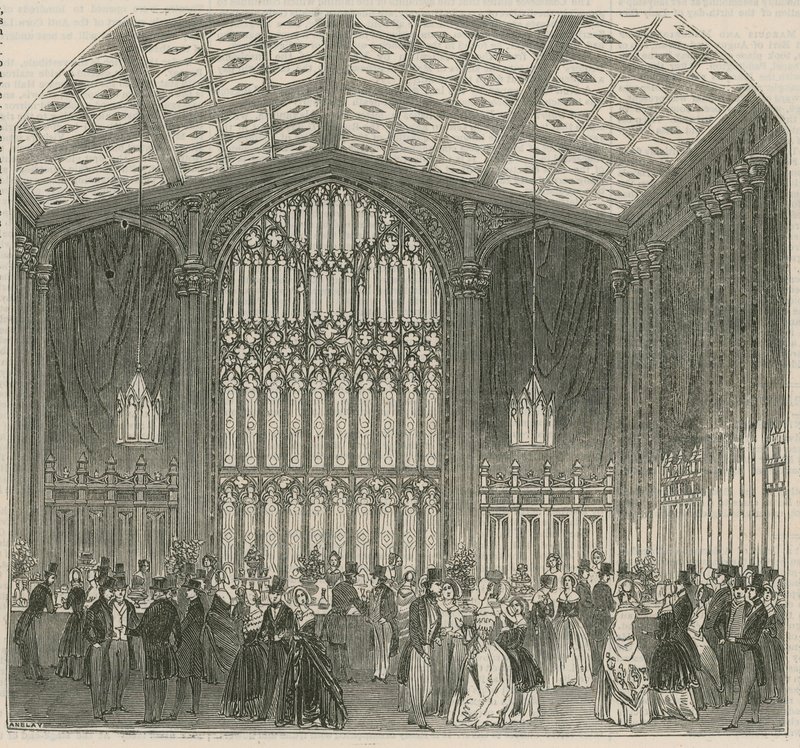 Refreshment Room, Frihandelsbasar, Covent Garden Theatre, London af English School