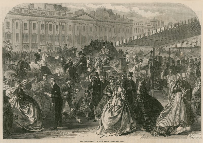 Regent Street, London, i sæsonen af English School