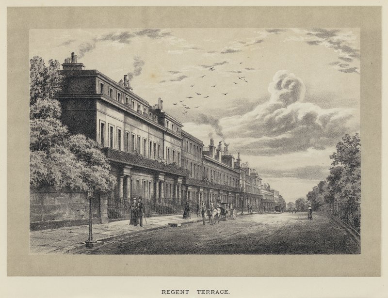 Regent Terrace (gravering) af English School