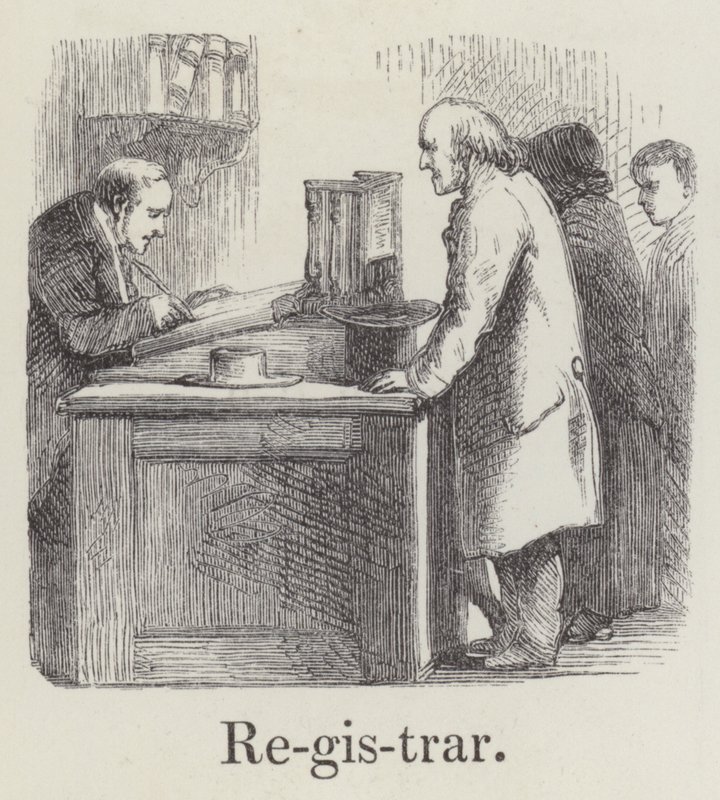 Registrator (gravering) af English School