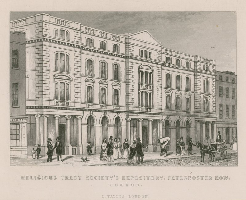 Religious Tract Society Repository, Paternoster Row, London af English School