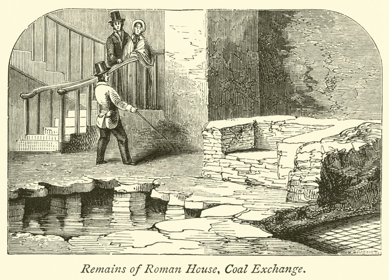 Remains of Roman House, Coal Exchange  af English School
