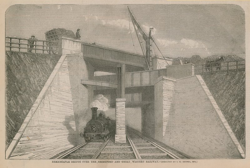 Bemærkelsesværdig bro over Brentford og Great Western Railway af English School