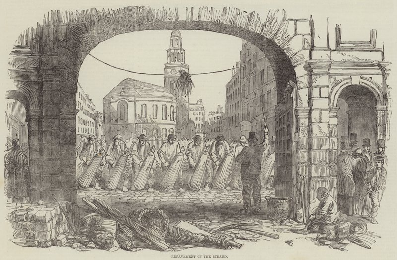 Reparation of the Strand (gravering) af English School