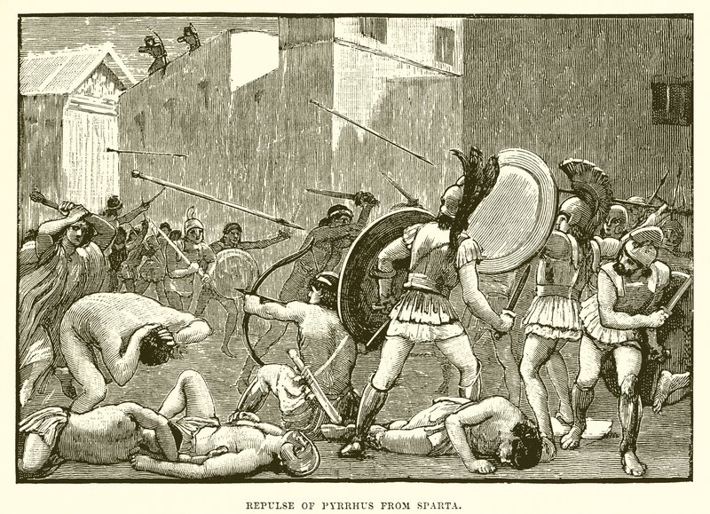 Afvisning af Pyrrhus fra Sparta af English School