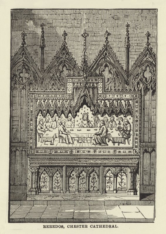 Reredos, Chester Cathedral af English School