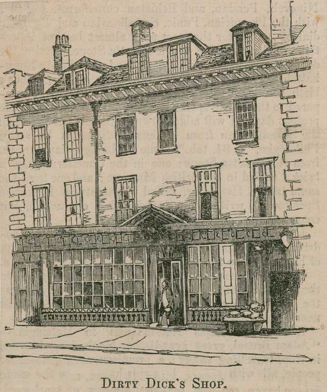 Bopæl i Leadenhall Street, London, af Nicholas Bentley, også kendt som Dirty Dick af English School
