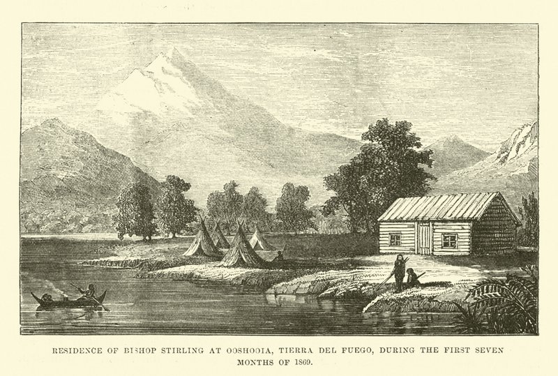 Biskop Stirlings ophold i Ooshooia, Tierra del Fuego, i løbet af de første syv måneder af 1869 af English School