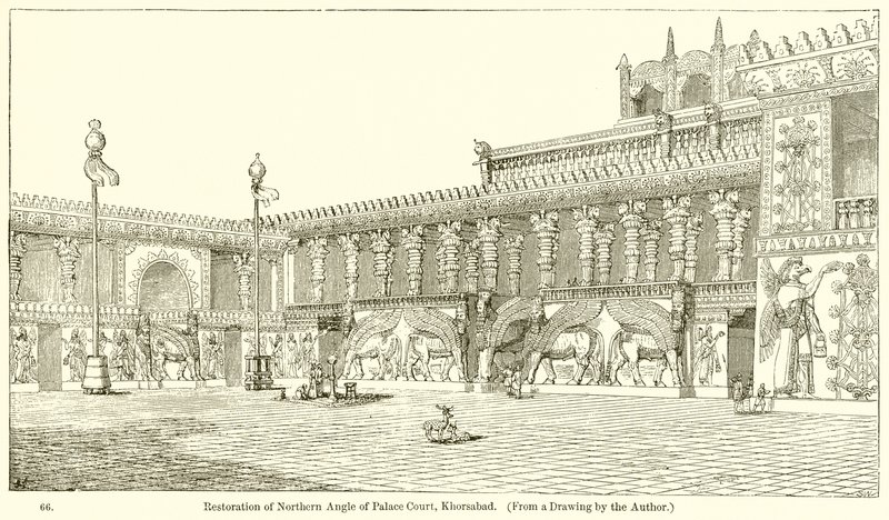 Restaurering af Northern Angle of Palace Court, Khorsabad af English School