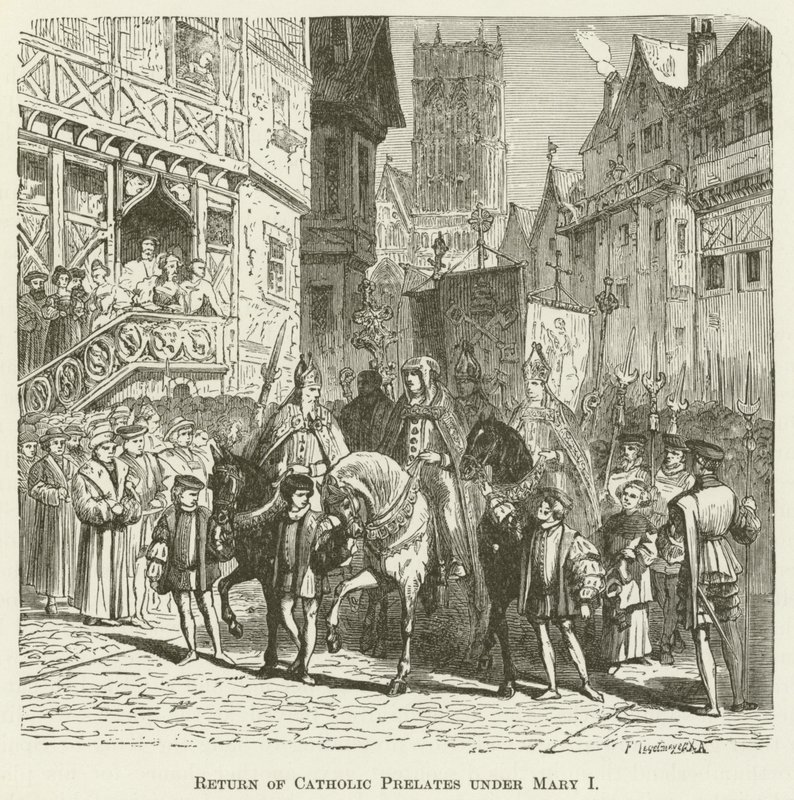 Katolske prælaters tilbagevenden under Mary I af English School
