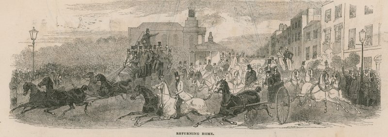 Vender hjem efter Epsom: Kennington Turnpike af English School