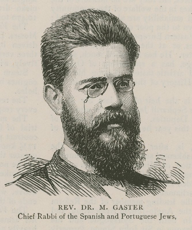 Pastor Dr M Gaster, overrabbiner for de spanske og portugisiske jøder af English School