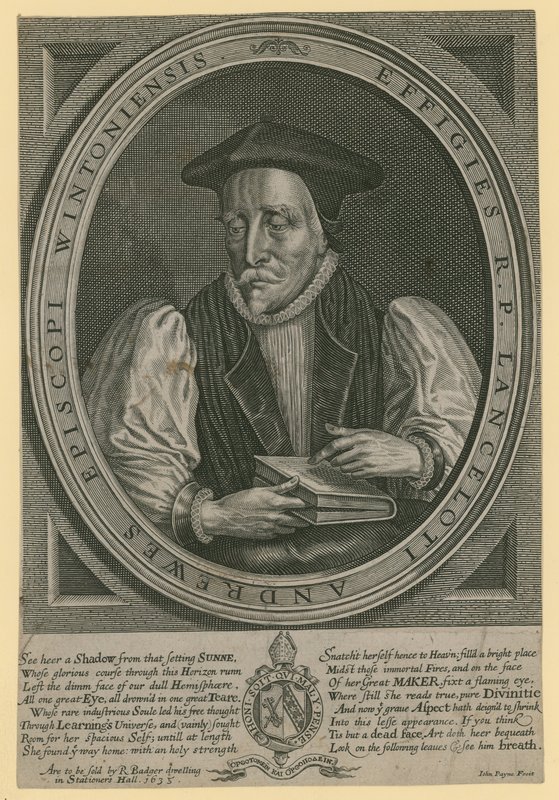 Præsten Fader Lancelot Andrews, biskop af Winchester af English School