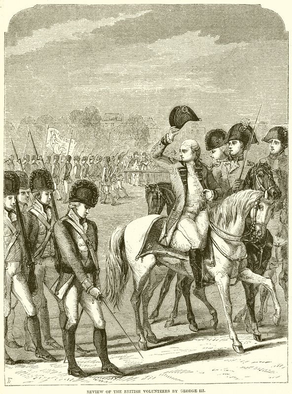 Anmeldelse af de britiske frivillige af George III af English School
