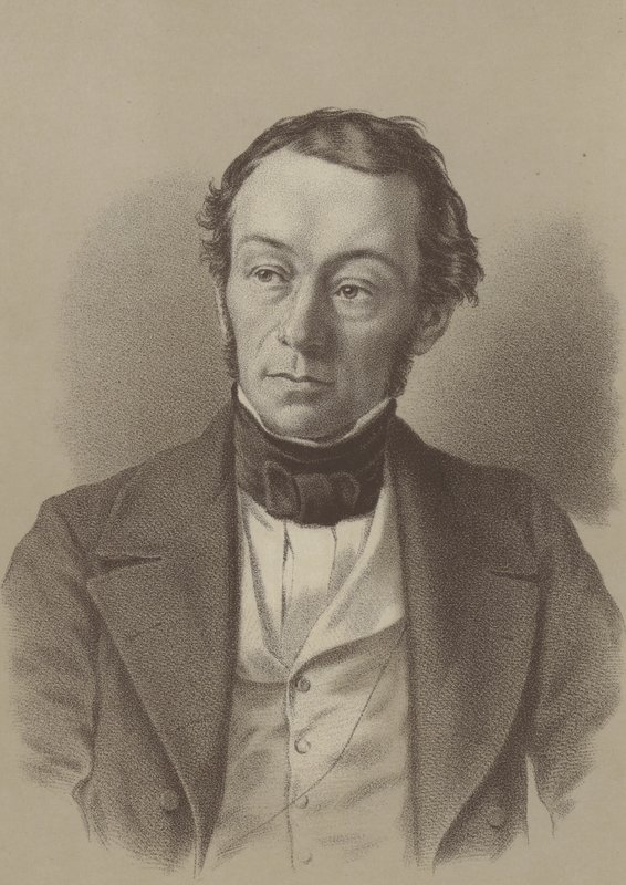 Richard Cobden, britisk fabrikant og liberal politiker (litho) af English School