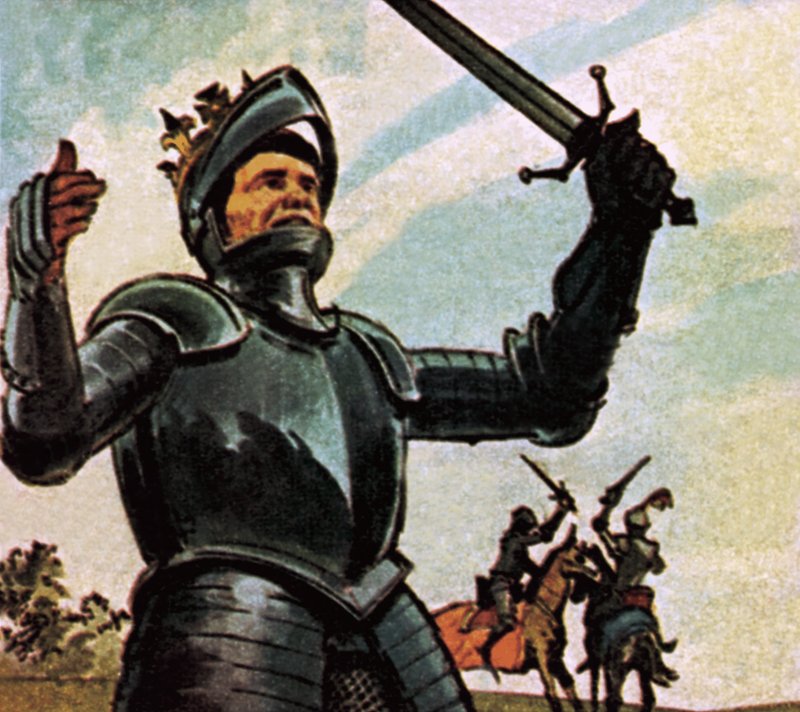 Richard III på Bosworth Field af English School