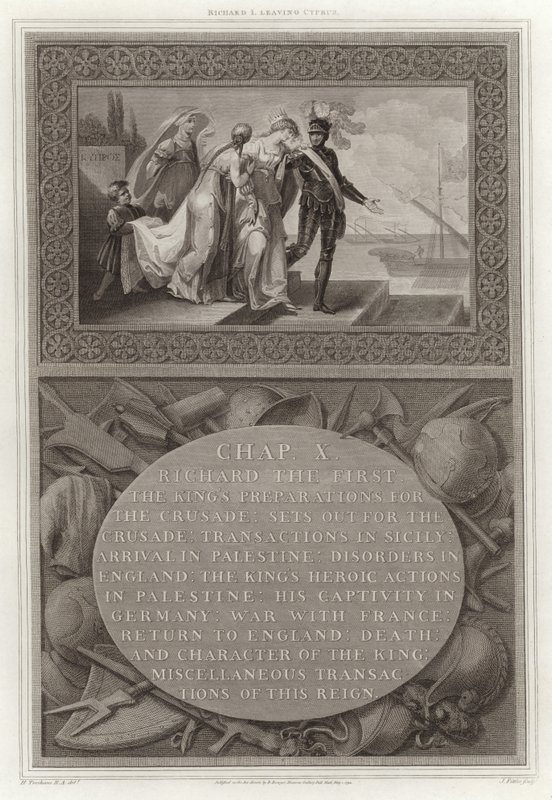 Richard I forlader Cypern af English School