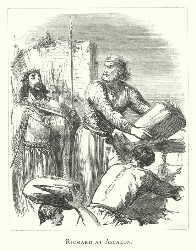Richard ved Ascalon (gravering) af English School
