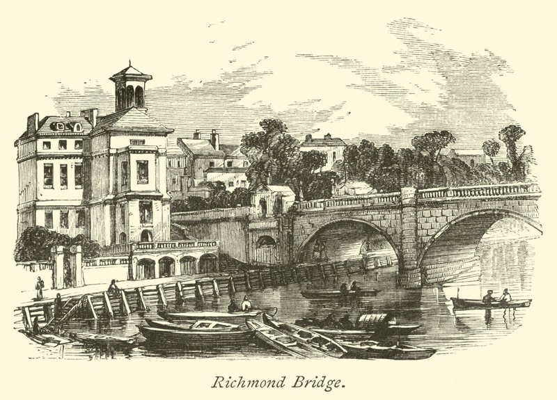 Richmond Bridge  af English School