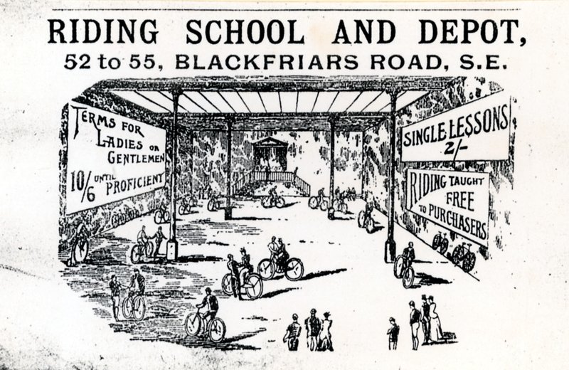 Rideskole og depot, Blackfriars Road af English School