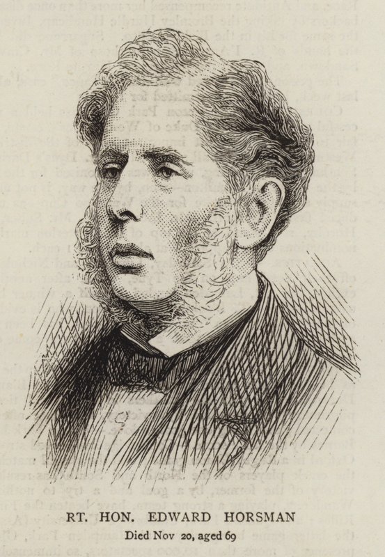 Højre ærede Edward Horsman (gravering) af English School