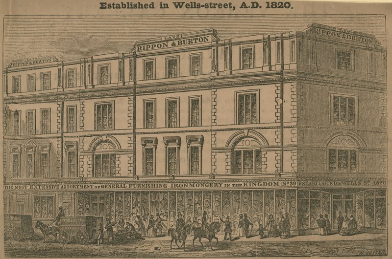 Rippon og Burton, stormagasin, etableret 1820 af English School