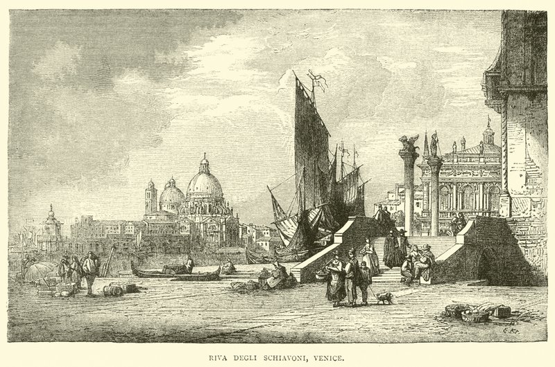Riva Degli Schiavoni, Venice  af English School