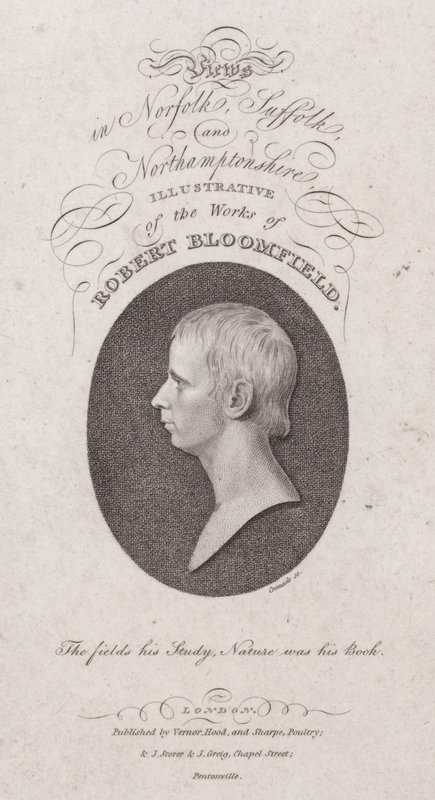 Robert Bloomfield, engelsk digter (gravering) af English School