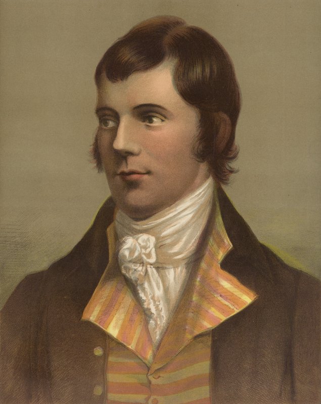 Robert Burns (chromolitho) af English School