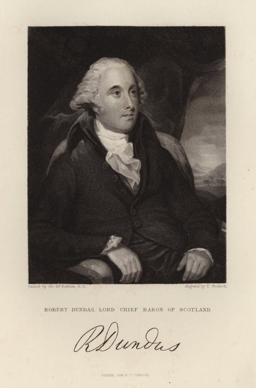 Robert Dundas Lord Chief Baron af Skotland af English School