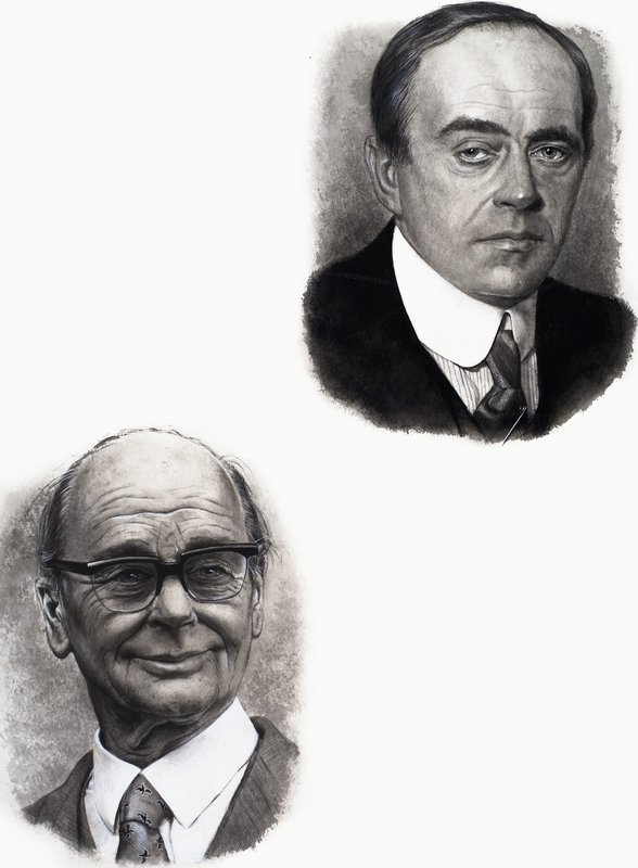 Robert Falcon Scott og Peter Scott af English School