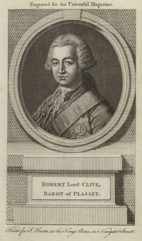 Robert Lord Clive, baron af Plassey af English School