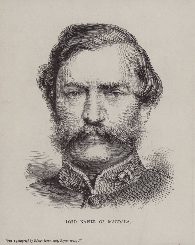 Robert Napier, 1. baron Napier af Magdala, britisk general af English School