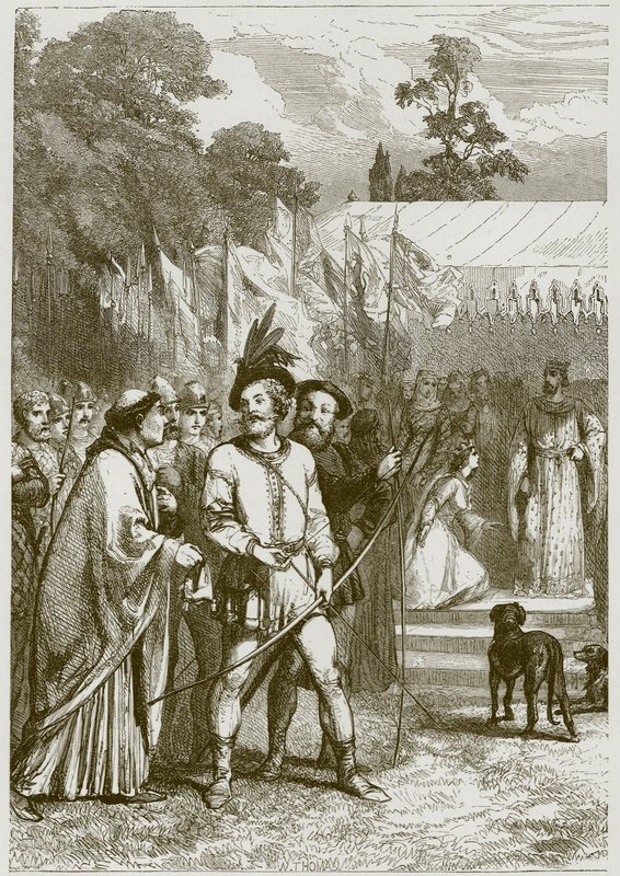 Robin Hood og dronning Katherine af English School
