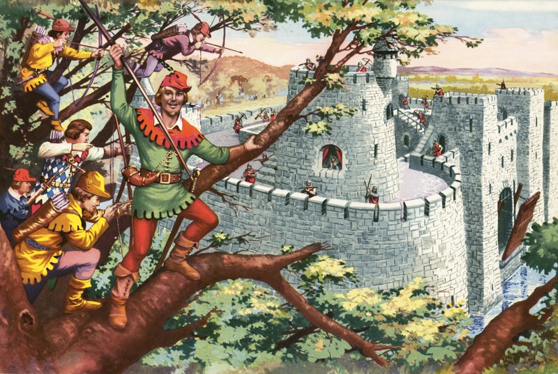 Robin Hood og hans glade mænd af English School