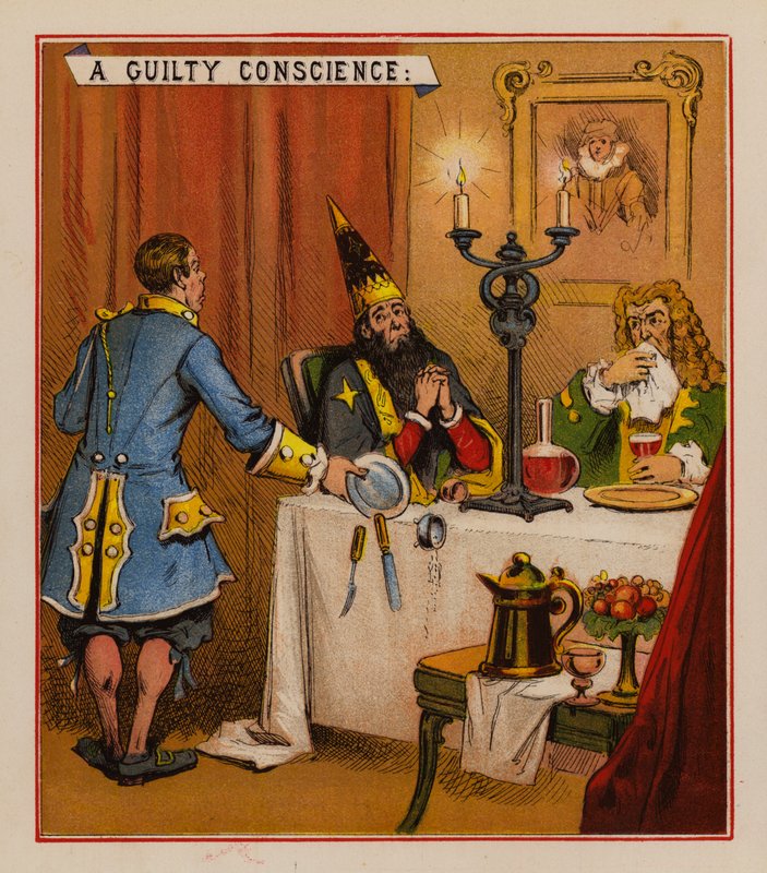 Robin The Conjuror (farve litho) af English School