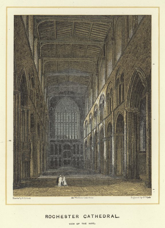 Rochester Cathedral, udsigt over skibet af English School