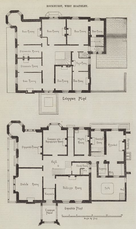 Rockhurst, West Hoathley (gravering) af English School