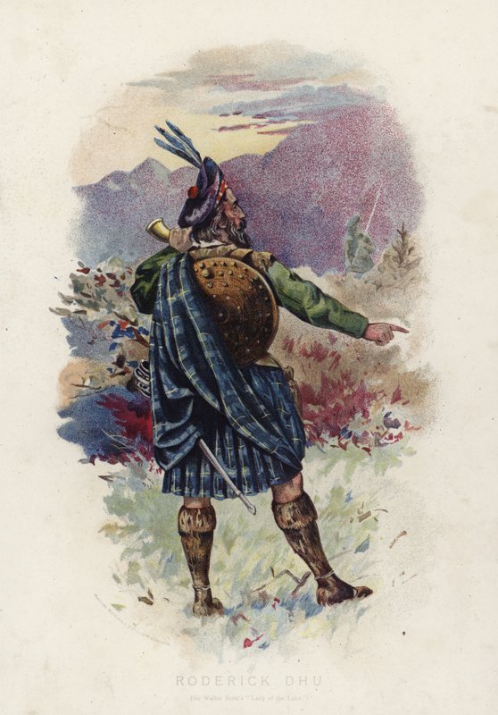Roderick Dhu, fra Sir Walter Scotts Lady of the Lake af English School
