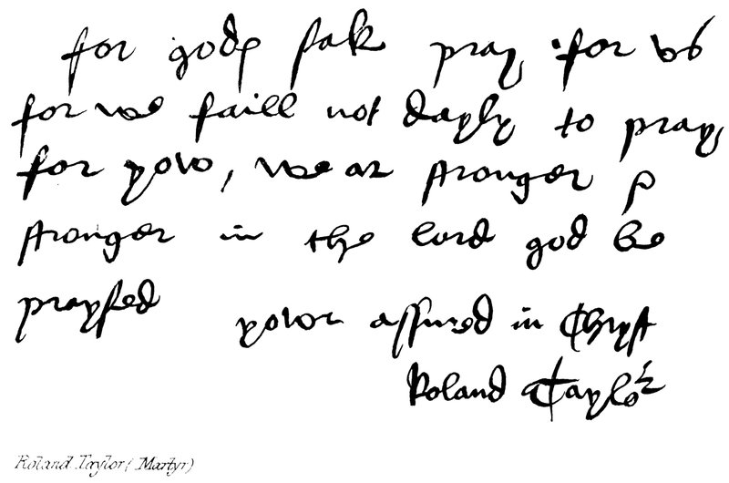 Roland Taylor (Martyr) af English School